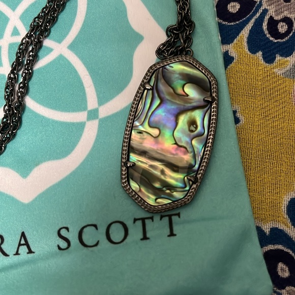 Kendra Scott Rayne Danielle Abalone Pendant Necklace - Picture 2 of 5